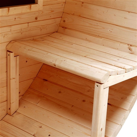 Aleko Saunas 8 Person Outdoor or Indoor Western Red Cedar Wet Dry Barrel Sauna Front Porch Canopy 9 kW ETL Certified Heater by Aleko 781880254645 SB8CEDARCP-AP 8 Person Outdoor or Indoor Western Red Cedar Wet Dry Barrel Sauna 