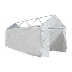 Aleko Sheds, Garages & Carports 10 x 20 Foot Weather-Resistant White Polyethylene Carport Sidewalls by Aleko 655222809179 CP1020N-AP 10 x 20 Foot Weather-Resistant White Polyethylene Carport Sidewalls