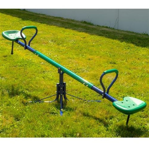 Aleko Swings & Play Sets Outdoor Sturdy Child 360-Degree Spinning Seesaw Play Set Green by Aleko 703980252345 BSW06-AP Outdoor Sturdy Child 360-Degree Spinning Seesaw Play Set Green Aleko