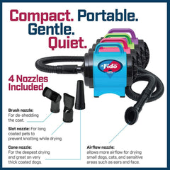 B-Air FM-1 Fido Max 1 Dog Dryer & Groomer: turquoise