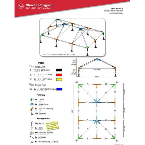 American Tent Tents 30x45 Atrium Frame Tent by American Tent