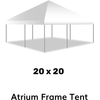 Image of American Tent Tents 7' / Stakes & Ratchets / Tent Top Only 20x20 Atrium Frame Tent by American Tent 781880220008 20x20 7'Tent top