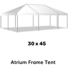 Image of American Tent Tents 7' / Stakes & Ratchets / Tent Top Only 30x45 Atrium Frame Tent by American Tent 781880252818 30x45 7'Tent top