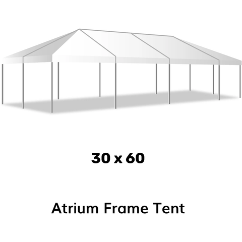 American Tent Tents 7' / Stakes & Ratchets / Tent Top Only 30x60 Atrium Frame Tent by American Tent 781880244202 30x60 7'Tent Top