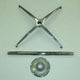 3 Piece Cocktail Table Repair Kit - 42" Leg, Socket, Cross Base