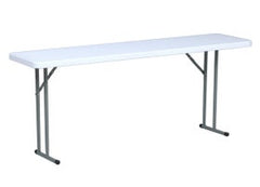 72" Rectangle Seminar Plastic Table