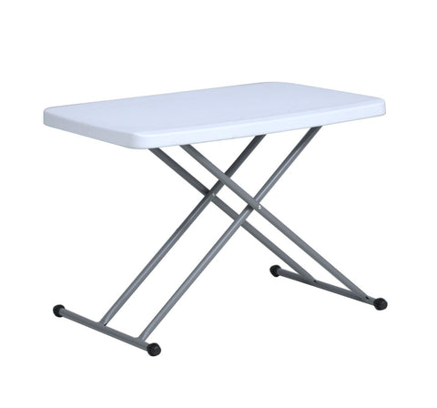 Adjustable Height Plastic Table - 20" x 30" Rectangle