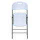Blow Mold White Plastic Folding Chair