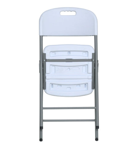 Blow Mold White Plastic Folding Chair