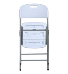 Blow Mold White Plastic Folding Chair