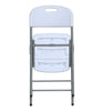 Image of Blow Mold White Plastic Folding Chair