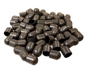 Blow Mold Plastic Folding Chair Tip - 50 Pack - Black