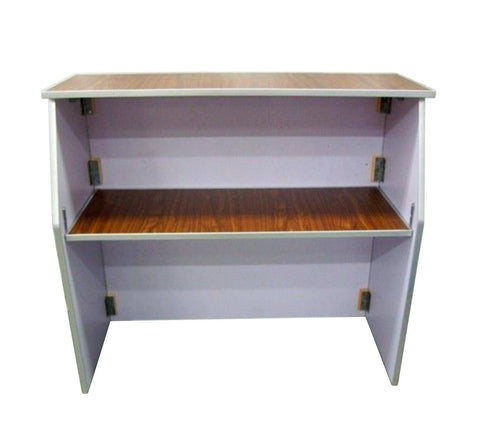 48" Portable Folding Bar, Walnut