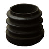 Image of Black Plastic Table Leg Bottom Insert