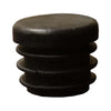 Image of Black Plastic Table Leg Bottom Insert