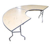 Image of 5.5 Foot Serpentine Wood Folding Table