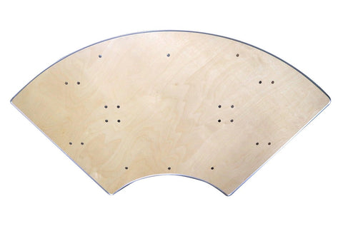 5.5 Foot Serpentine Wood Folding Table