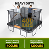 Image of JumpKing 13' x 13' Square Trampoline - Outdoor/Indoor Recreational Trampoline - Large Trampoline and Great Gift for Kids, Adults, & Family Fun