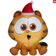 4' Gemmy Airblown Inflatable Christmas Baby Garfield w/ Santa Hat