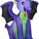 4' Gemmy Airblown Inflatable Halloween Purple & Green Baby Dragon
