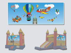 27'H Roaring RIiver 2 Lane RNS Rock Arches by eInflatables