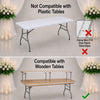 Image of 48" Rectangle Wood Folding Bar Top Riser