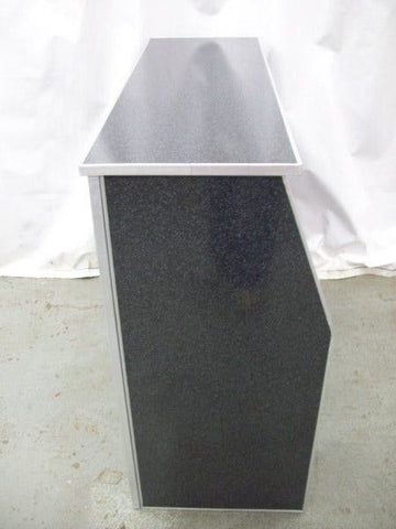 72" Portable Folding Bar, Black Marble