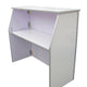 72" Portable Folding Bar, White