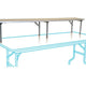 72" Rectangle Wood Folding Bar Top Riser