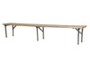 Image of 48" Rectangle Wood Folding Bar Top Riser