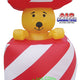 5' Air Blown Inflatable Bear In Christmas Present