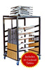 Image of 10-Pack of 36" Bistro / Cocktail Tables and Heavy Duty Steel Moving Cart Bundle