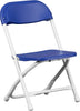 Image of Kids Blue Plastic Folding Chairs
