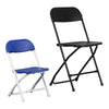Image of Kids Blue Plastic Folding Chairs