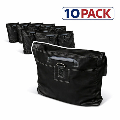 Commercial Sand Bags, Black 10 Pack
