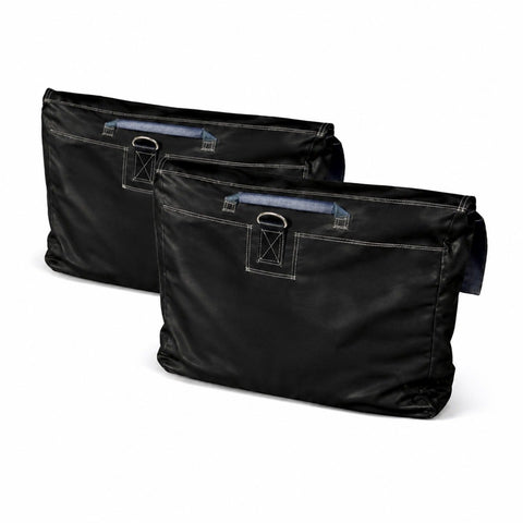 Black Commercial Vinyl Sandbags for Inflatables, 2 Pack