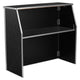 48" Portable Folding Bar, Black Marble