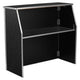 48" Portable Folding Bar, Black Marble