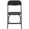 Image of Black Plastic Folding Chairs