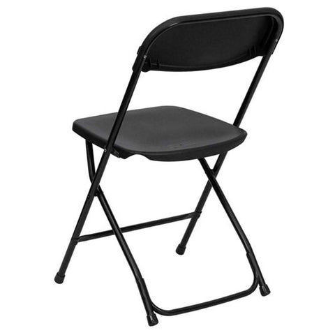 Black Plastic Folding Chairs