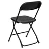 Image of Black Plastic Folding Chairs