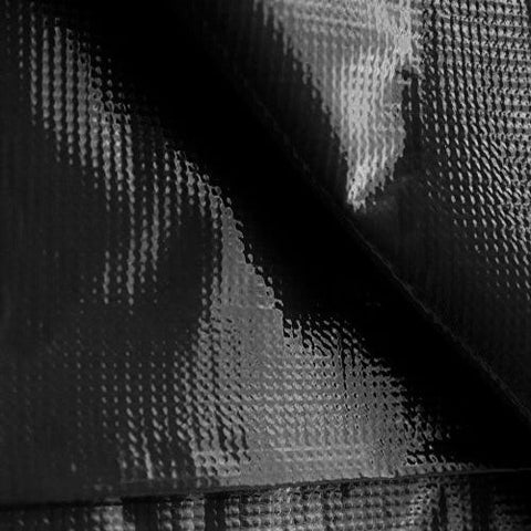 10' x 12' Heavy Duty Waterproof PVC Vinyl Tarp - Black
