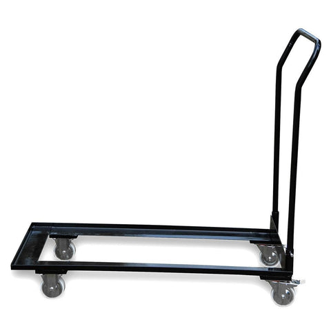 Rolling Folding Chair Cart - Black, Standard