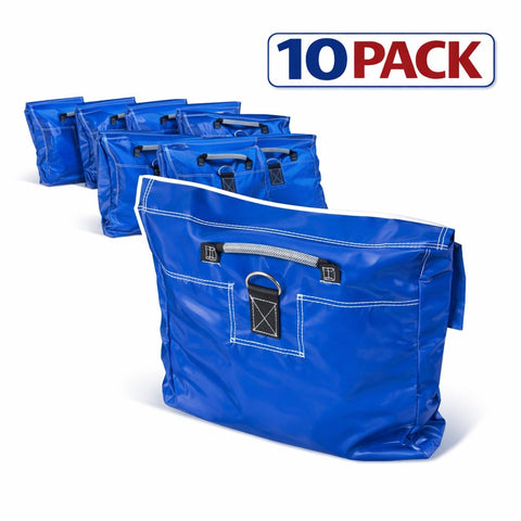 Commercial Sand Bags, Blue 10 Pack