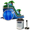 Image of Moose Supply Inflatable Bounce House Vinyl Repair Kit, Blue Marble with 4 oz. SX69 Glue