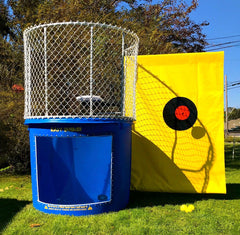 Blue Portable Dunking Booth with New Wingless Design