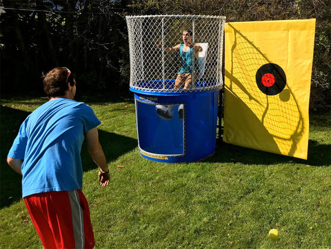 Sale on Blue Portable Dunking Booth with New Wingless Design Dunk Tank