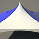 20' x 20' High Peak Frame Top Only - Solid Blue And White