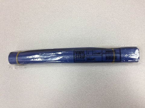 Moose Supply Solid Blue Vinyl Strip 12" x 60"