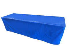 Vinyl 8' Banquet Table Cover, Solid Blue